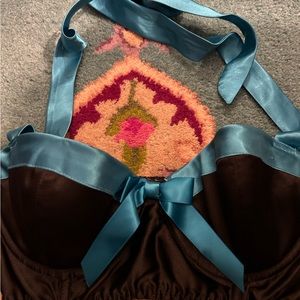 Frederick's of Hollywood Underwire Bra Neck Ties M